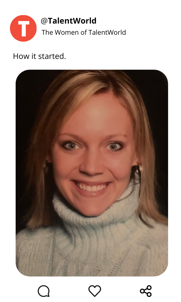 Amanda Anderson in the early days of her career.