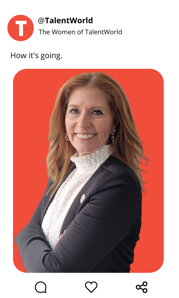 Katy Monette now as the Regional Manager of TalentWorld's Laval-Laurentides-Laudière office.