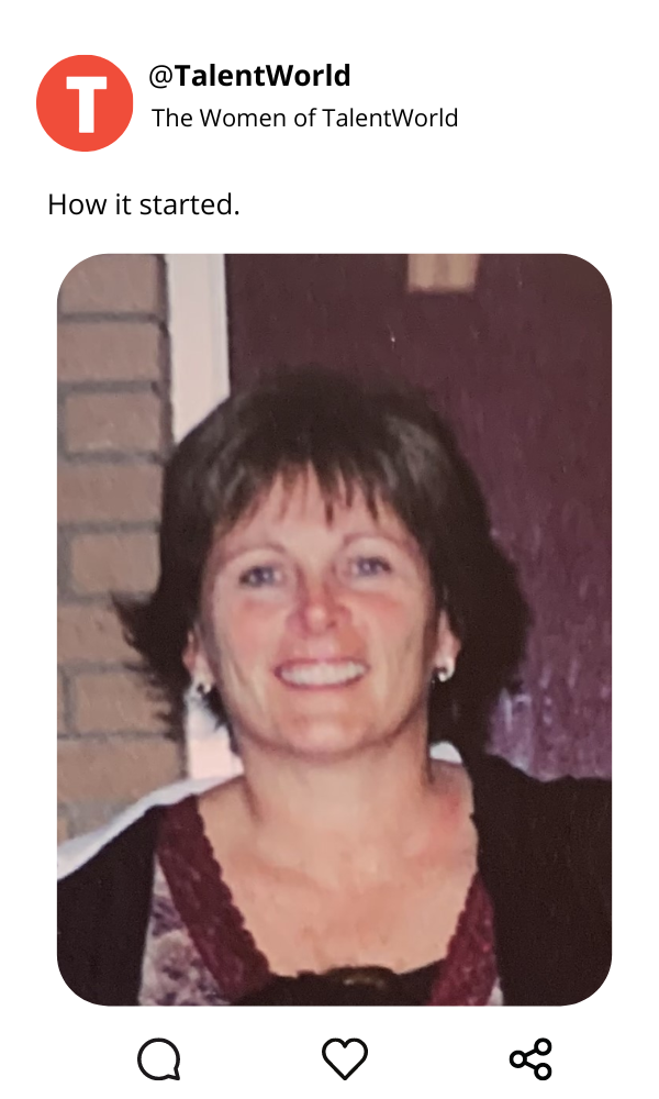 Vicki Cook in the early days of her career.